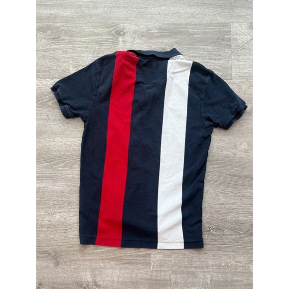 US Polo Assn Men's Polo Shirt Large Red White Blue - Picture 2 of 5